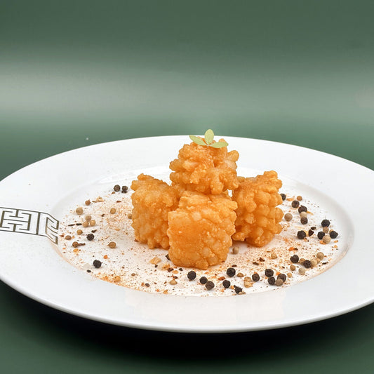 Salt and pepper squid flower